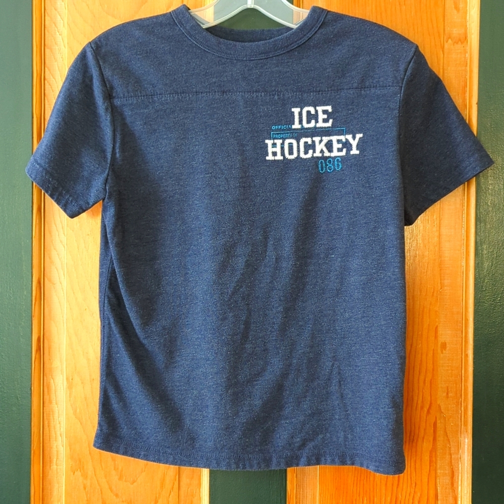 GapKids Boys Blue Ice Hockey Tee Size  Medium (8)